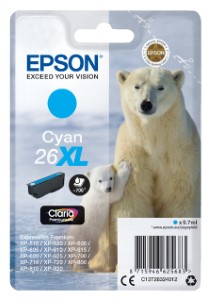 Epson Inktcartridge 26XL T2632 blauw HC