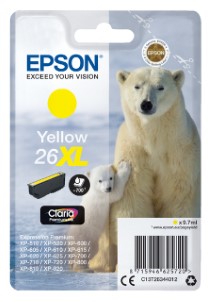 Epson Inktcartridge 26XL T2634 geel HC