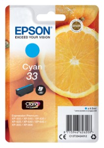 Epson Inktcartridge 33 T3341 blauw