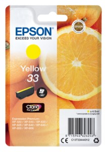 Epson Inktcartridge 33 T3344 geel