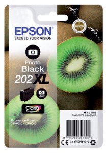 Epson Inktcartridge 202XL T02H14 foto zwart HC