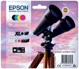 Epson Inktcartridge 502XL 502 T02W9 502XL zwart plus 3 kleuren