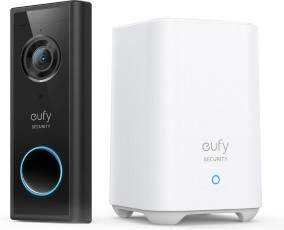 Eufy Security, Draadloze Video Deurbel met accu, 2K HD resolutie, AI detectie