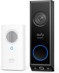 Eufy Security Video Doorbell E340 dubbele camera met Delivery Guard 2K nachtzicht in kleur bedraad of met accu draadloze bel uitbreidbare lokale opslag tot 128 GB