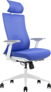 Euroseats ergonomische bureaustoel met hoofdsteun Verona Blauw