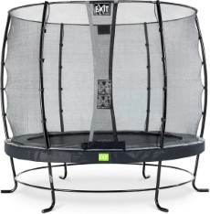 Exit Elegant trampoline 253cm met Economy veiligheidsnet zwart