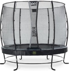 Exit Elegant Premium trampoline 305cm met Deluxe veiligheidsnet zwart