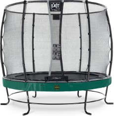 Exit Elegant Premium trampoline 253cm met Deluxe veiligheidsnet groen