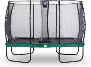 Exit Elegant Premium trampoline 244x427cm met Deluxe veiligheidsnet groen