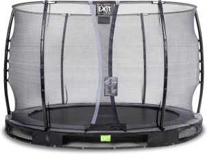 Exit Elegant inground trampoline 305cm met Economy veiligheidsnet zwart