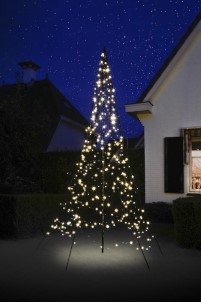 Fairybell LED Kerstboom voor buiten inclusief mast 3 meter 360 LEDs Warm wit