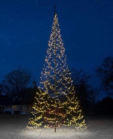 Fairybell LED Buiten Kerstboom voor in de vlaggenmast 8 meter 1500LEDs Warm wit