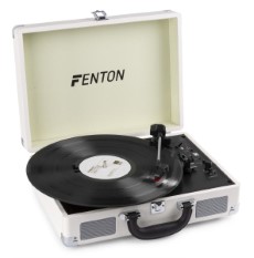 Fenton RP115D retro platenspeler met Bluetooth en USB Wit