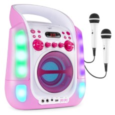 Fenton SBS30P draagbare karaoke set met Bluetooth, CD plus G en microfoons