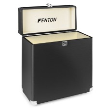 Fenton RC30 platenkoffer voor ruim 30 platen Zwart