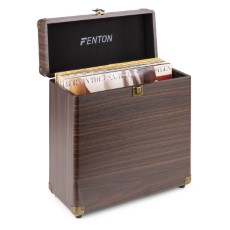 Fenton RC30 platenkoffer voor ruim 30 platen Darkwood