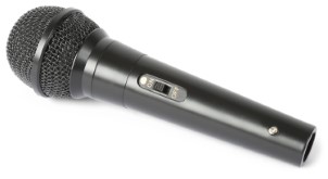 Fenton DM100 zwarte dynamische microfoon voor o.a. DJs en karaoke
