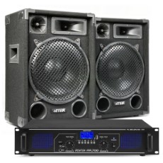 Fenton MAX12 DJ luidspreker en Bluetooth versterker combinatie 1400W