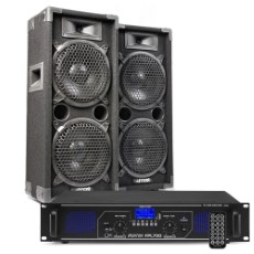 Fenton MAX28 DJ luidspreker en Bluetooth versterker combinatie 1600W