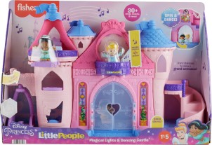 Fisher Price Little People Disney Prinses Magisch Kasteel Met Licht en Dans Speelfigurenset