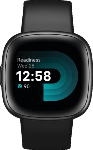 Fitbit Versa 4 Smartwatch heren en dames Zwart