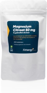 Fittergy Magnesiumcitraat kuur 50 mg 300 tabletten