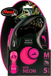 Flexi Rollijn New Neon Tape M 5 Meter Roze
