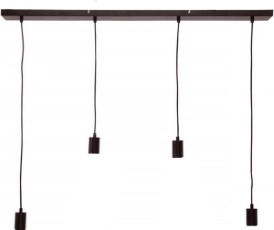 Freelight Plafondplaat 4 lichts L 120 x B 8 cm met snoer en fittingen