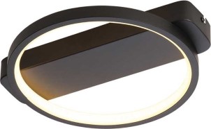 Freelight Plafondlamp Cintura 26 cm zwart