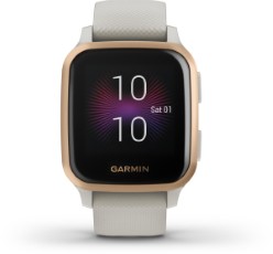 Garmin Venu Sq Music Health Smartwatch Helder touchscreen Muziekopslag 5ATM Waterdicht Light Sand|Rose Gold