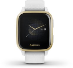 Garmin Venu Sq Health Smartwatch Helder touchscreen Stappenteller 5ATM Waterdicht Wit|Light Gold