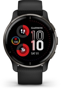 Garmin Venu 2 Plus Health Smartwatch Amoled touchscreen spraakbesturing Zwart
