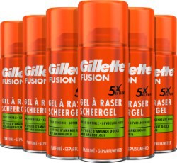 Gillette Fusion5 Ultra Sensitive scheergel Mannen 6x75ml Voordeelverpakking