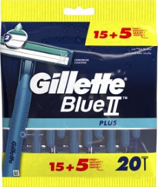 Gillette BlueII Plus Wegwerpmesjes Mannen 20 stuks