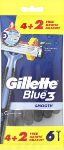 Gillette Blue3 Smooth 4 plus 2 stuks