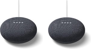 Google Nest Mini Smart Speaker Zwart 2 pack