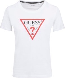 Guess CN Original Tee Dames T Shirt Wit | Maat S