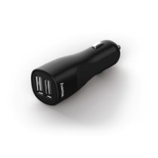 Hama 2 voudige USB auto oplader Auto Detect Voor Tablet pcs 5 V|4,8 A Zwart