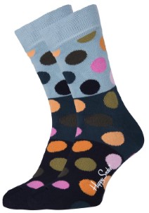 Happy Socks Big Dot Block Sokken blauw Maat 36|40