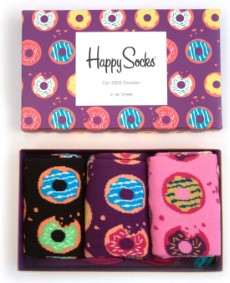 Happy Socks SMU Donut 3 Pack Giftbox Maat 36|40