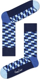 Happy Socks Sokken Blokken Blauw Maat 41|46