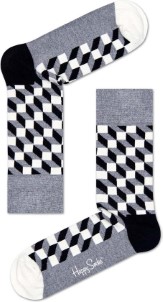 Happy Socks Sokken Blokken Zwart Maat 41|46