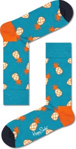 Happy Socks Sokken Met Print Pineapple Blauw Ananas Maat 41|46