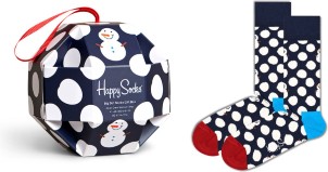 Happy Socks Sokken 1 Pack Big Dot Snowman Gift Box Maat 41|46