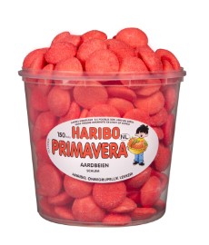 Haribo | Schuim aardbeien | 150 stuks