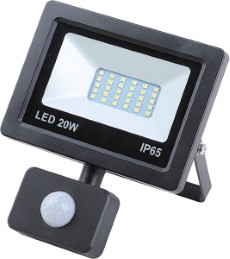 Hofftech LED Straler Bouwlamp Smd met Sensor 20 Watt IP65