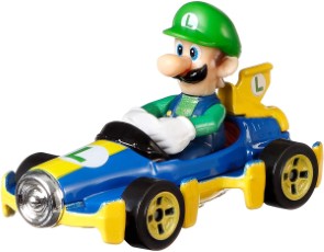 Hot Wheels Mario Kart Replica Diecast Luigi Mach 8