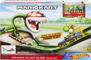 Hot Wheels Mario Kart Nemesis Track Set Piranha Racebaan Inclusief een Luigi Kart