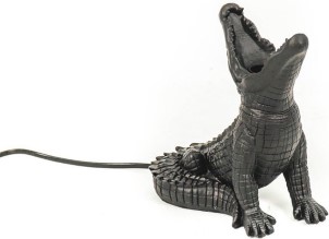 Housevitamin Krokodil Lamp Zwart