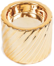 Housevitamin Ribbel Waxinelichthouder Cilinder Goud